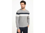 Pull Col Rond Rayé
