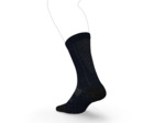 Chaussettes de running run900 mi-mollet laine merinos marine