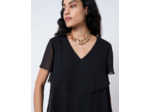 Robe courte unie NOIR