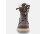 Bottines à lacets à talon Femme marron