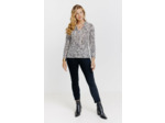 T-Shirt Manches Longues Col Volante