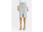 Jupe midi en coton viscose