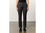Pantalon long droit rayé GRIS Femme