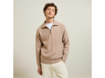 Pull col camionneur doux - Beige