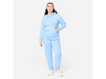 Sweat à capuche en coton femme, bleu clair