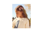 Gilet écru à broderies florales pour filles
