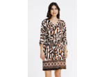 Robe ceinturée imprimée