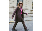 Manteau uni MARRON Femme
