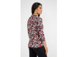 T-Shirt Col Polo Imprime Feuillage