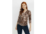 T-Shirt Manches 3/4 Col Mao