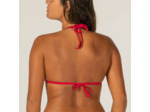 Haut de maillot de bain femme triangle coulissant mae rouge