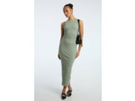 Robe midi côtelée
