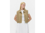 Blouson bomber court sans manches