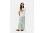 Pantalon à fleurs brodées