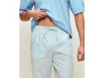 Pantalon en popeline de coton à rayures