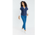 Cardigan maille brillante