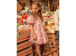 Robe imprimé fleuri à manches volantes Fille