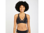 HAUT DE MAILLOT DE BAIN BRASSIÈRE DE SURF FEMME DOS RÉGLABLE ISA NOIRE