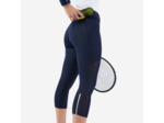 Legging tennis court dry femme - Corsaire dry HIP BALL bleu noir