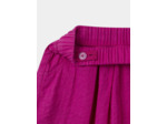 Short évasé rose fuschia à broderies fleuries Fille