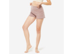 SHORT YOGA DOUX COTON FEMME MARRON GLACE