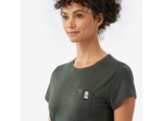 T-shirt manches courtes 100 % laine mérinos femme, Merino 100% vert
