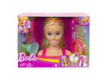 Barbie Ultra chevelure - Tête à coiffer blonde mèches arc-en-ciel