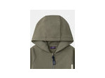 Gilet à capuche kaki et blanc