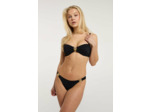 Bas de bikini taille haute avec découpe jambes