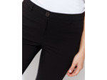 Pantalon long cigarette uni NOIR Femme