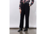 Pantalon long large uni NOIR Femme