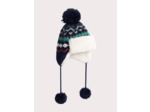 Chapka tricoté à pompom  pour fille