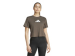 T-shirt imprimé logo Adidas femme - vert