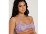 Bandeau armaturé haut de maillot imprimé léopard