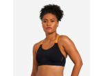 Haut de maillot de bain aquagym-aquabike femme Elea noir ocre
