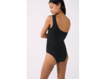 Maillot de bain 1 pièce asymétrique en matière extensible