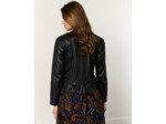 Perfecto court uni NOIR Femme