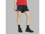 Short de fitness femme, noir