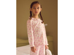 Pyjama rose imprimé fleuri Fille