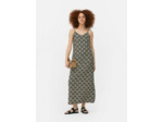 Robe longue caraco imprimée