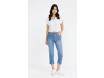 Corsaire denim avec ceinture fantaisie