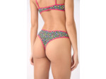 Brésilien high leg bas de maillot fleuri