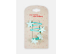 Lot de 2 barrettes clips et un élastique pour fille