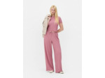 Pantalon large en tissu froissé