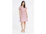 Robe plissée imprimée