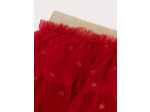 Jupe rouge pour bébé fille