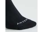 CHAUSSETTES DE TENNIS MI-HAUTES RS 100 NOIR LOT DE 3