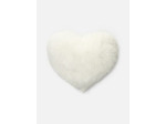 Coussin duveteux en forme de cœur