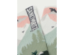 Chaussettes en cachemire à motif montagnes