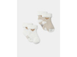 Lot de deux paires de chaussettes de naissance